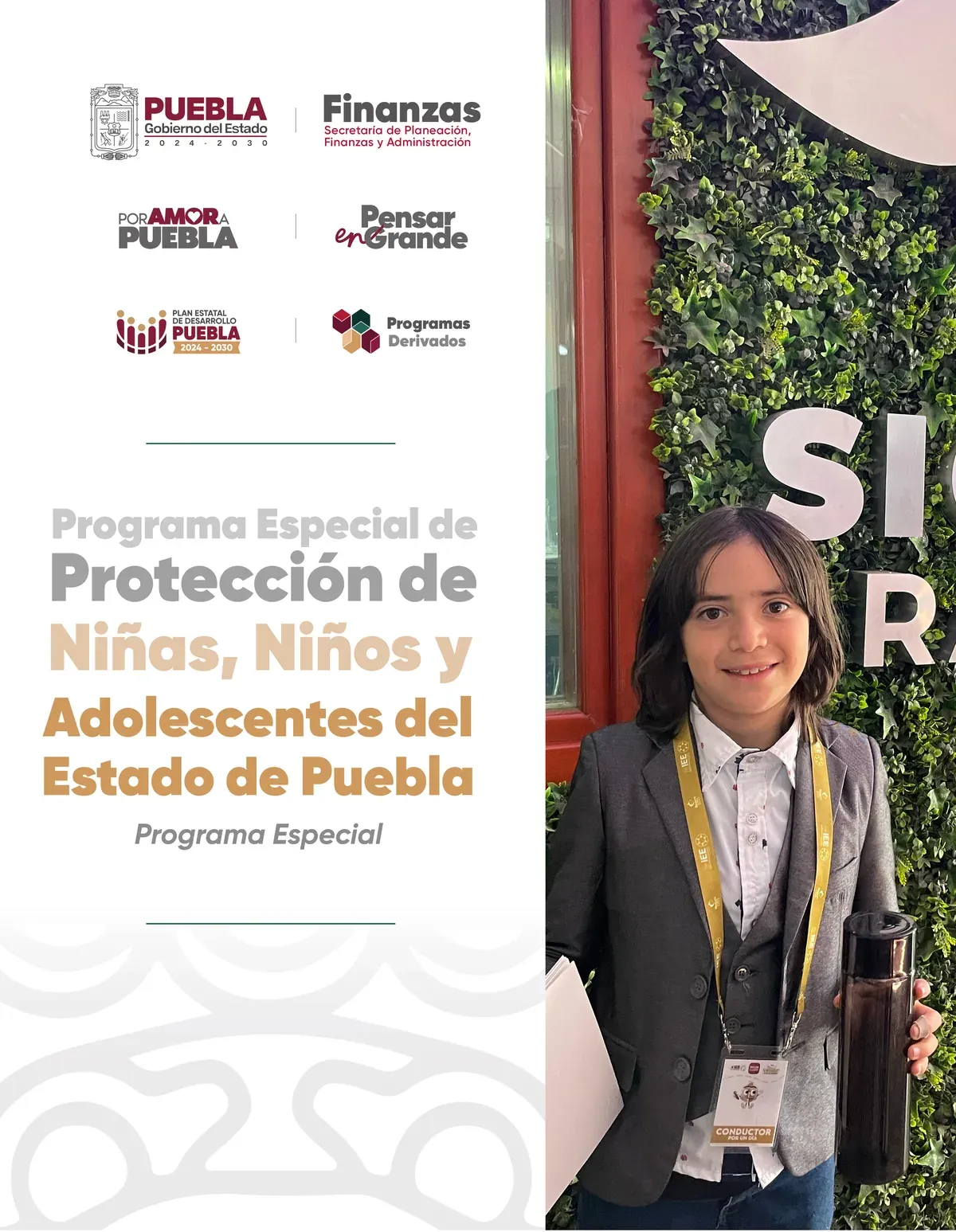 Portada del Programa Especial de Protección Integral de los Derechos de las Niñas, Niños y Adolescentes del Estado de Puebla
