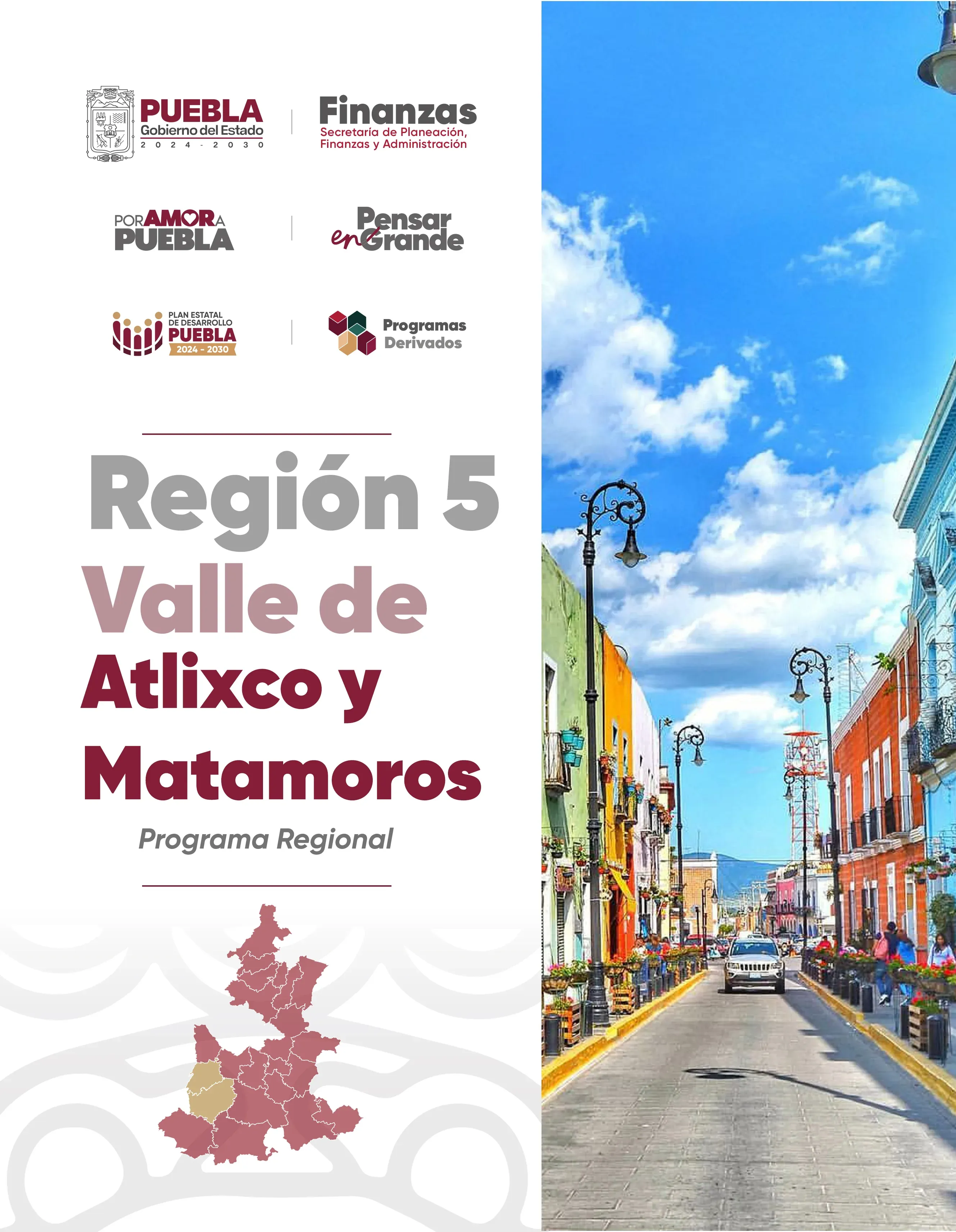 Portada del Programa Regional 5 Valle de Atlixco y Matamoros